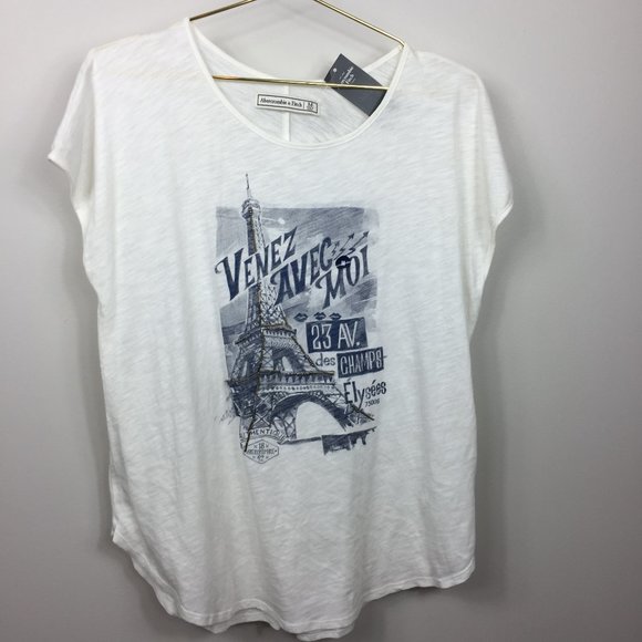 Abercrombie & Fitch Tops - NWT Abercrombie & Fitch Paris Tee M
